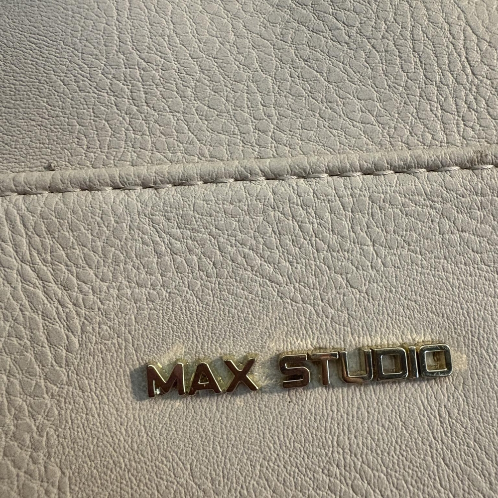 Max Studio White Leather Bag
